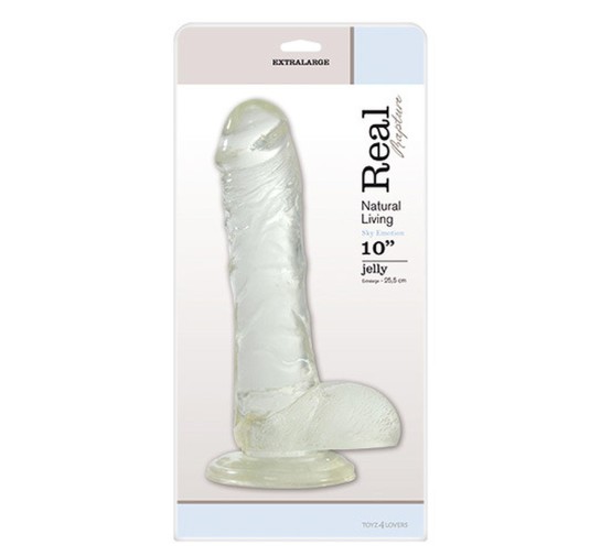 Dildo na przyssawce realistyczny penis jądra 25cm